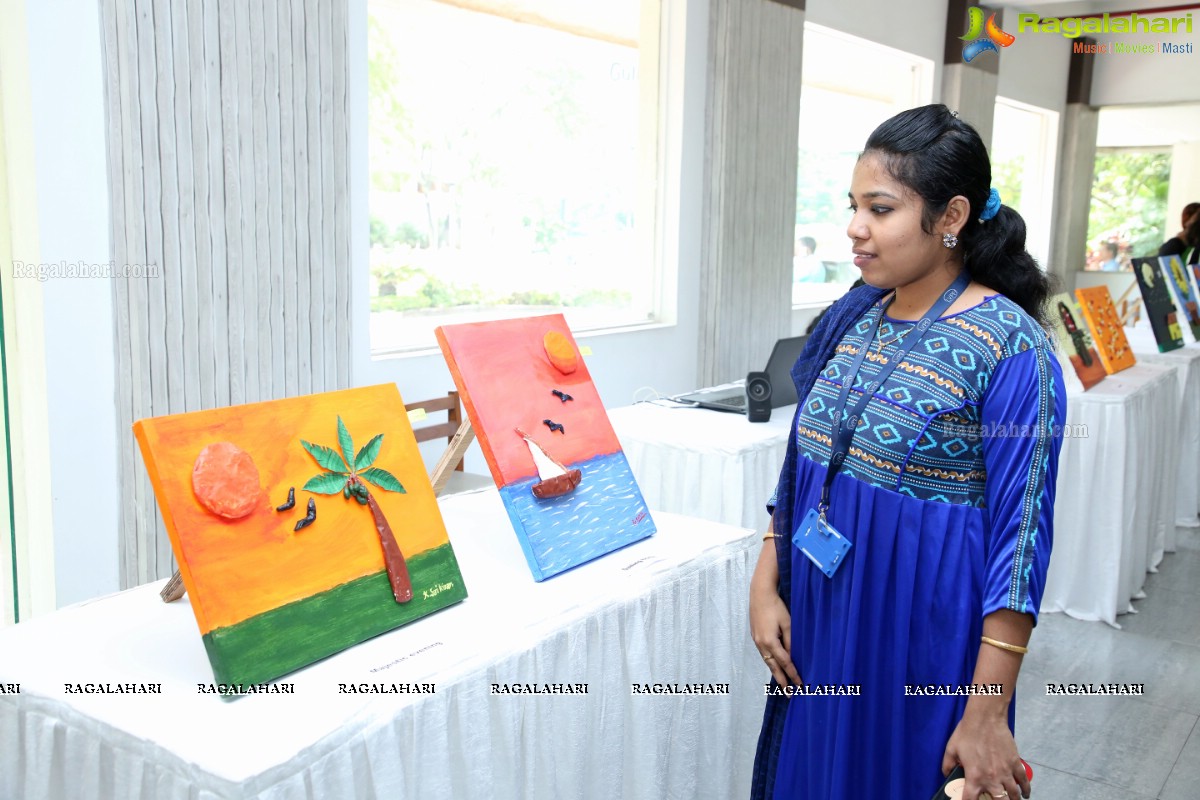 LVPEI Organizes Exhibition of Tactile Paintings by Artists with Vision Loss