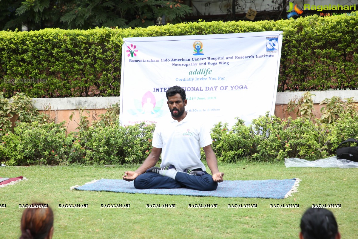 Yoga for Heart at Jalagam Vengal Rao Park by Basavatarakam Indo American Cancer Hospital