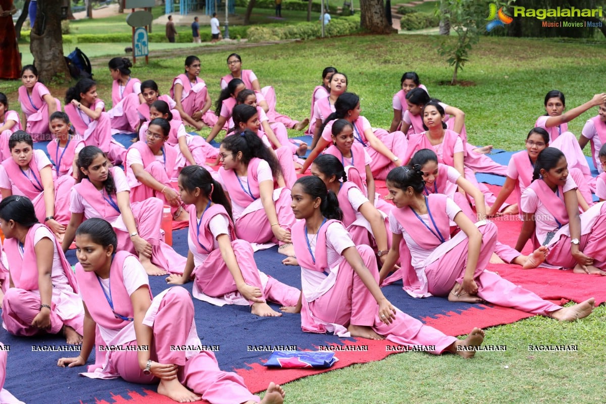Yoga for Heart at Jalagam Vengal Rao Park by Basavatarakam Indo American Cancer Hospital