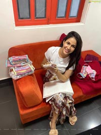 Lavanya Tripathi Produces Masks at Redtri