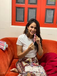 Lavanya Tripathi Produces Masks at Redtri