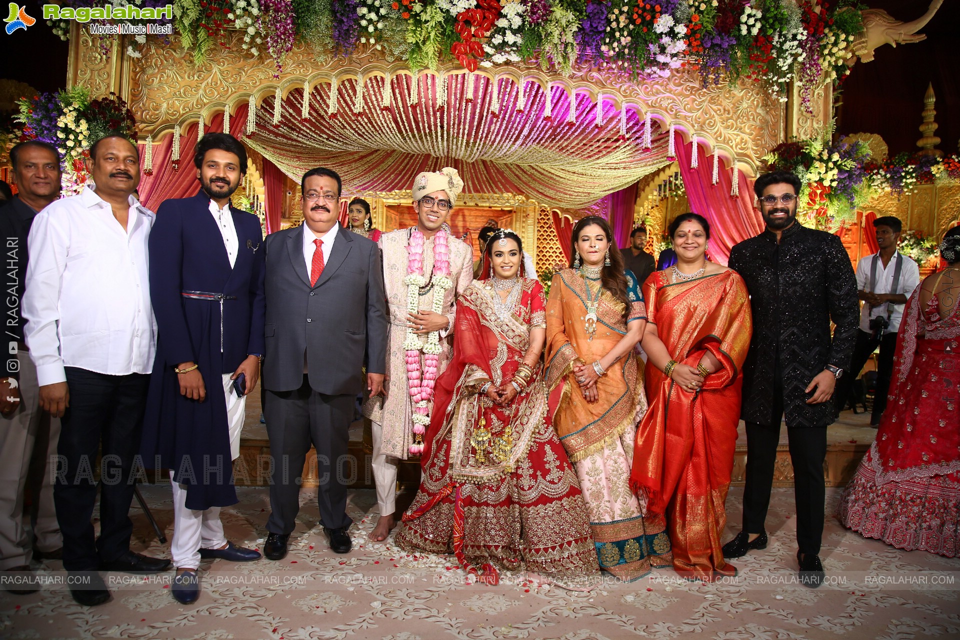 Tollywood Celebs at Jhanvi Narang - Adithya Wedding