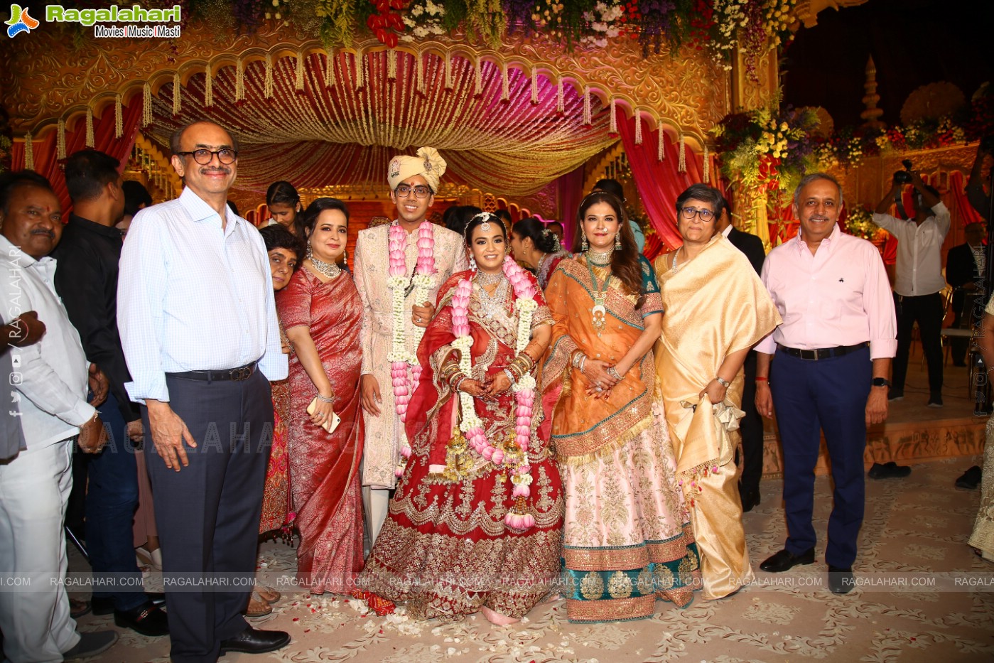 Tollywood Celebs at Jhanvi Narang - Adithya Wedding