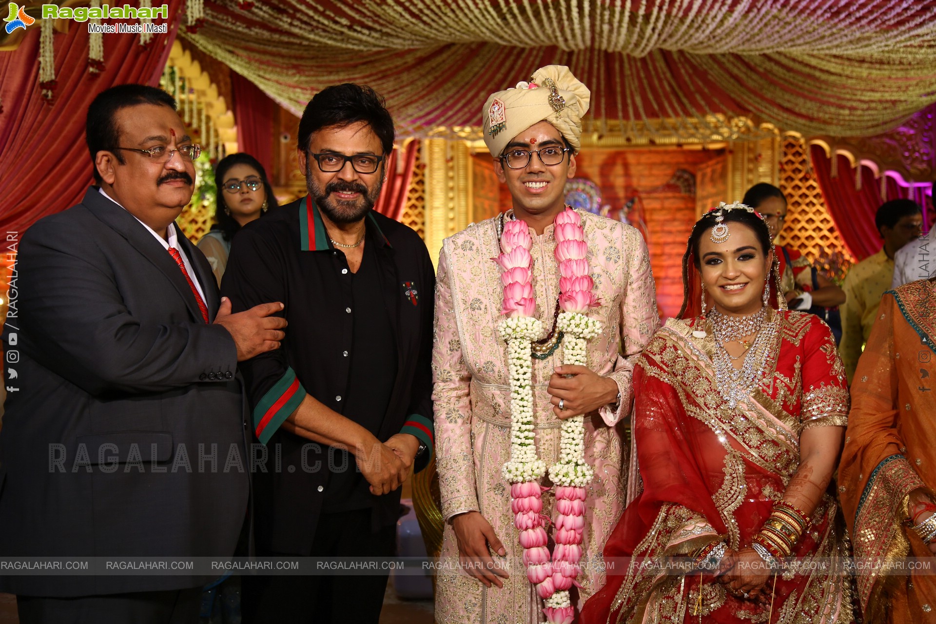 Tollywood Celebs at Jhanvi Narang - Adithya Wedding