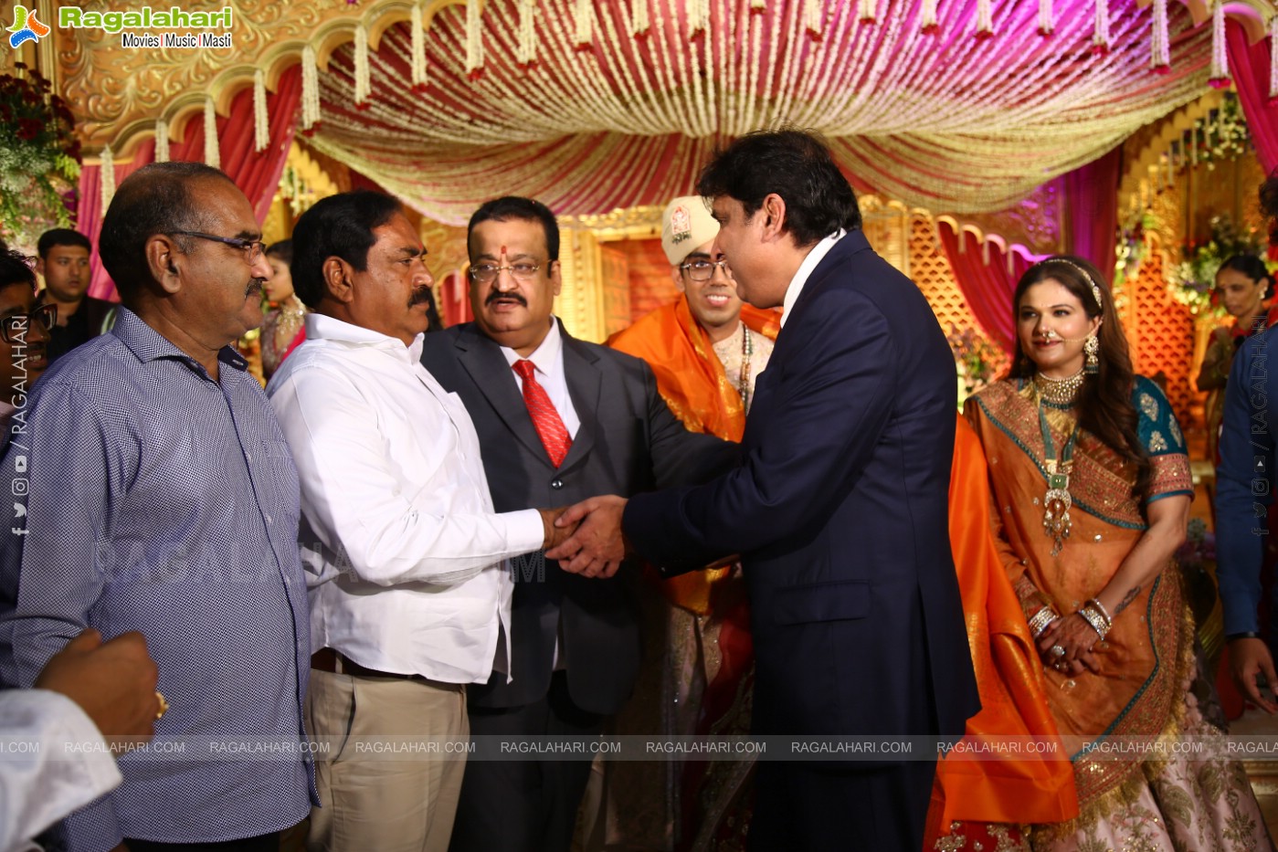 Tollywood Celebs at Jhanvi Narang - Adithya Wedding