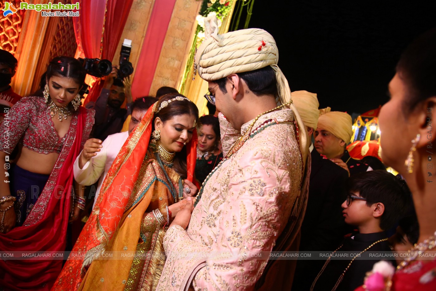 Tollywood Celebs at Jhanvi Narang - Adithya Wedding