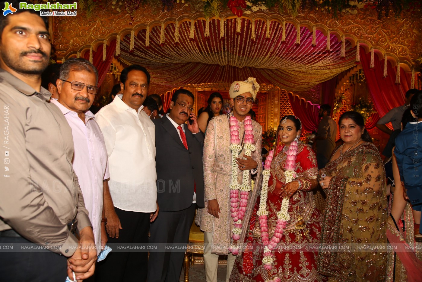 Tollywood Celebs at Jhanvi Narang - Adithya Wedding