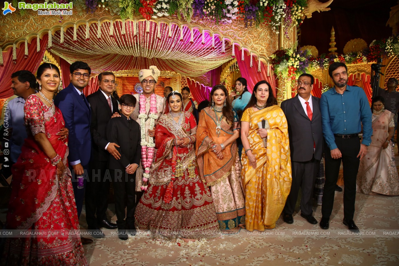 Tollywood Celebs at Jhanvi Narang - Adithya Wedding