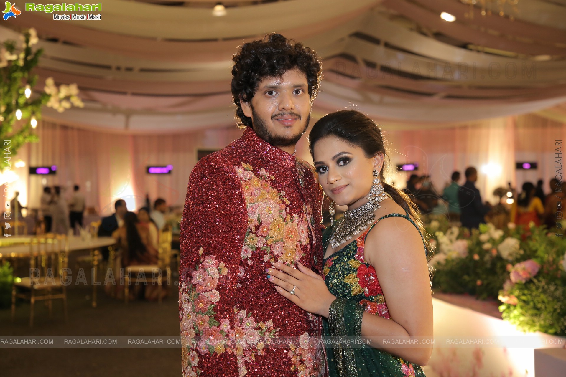 Celebs at Prateek & Hitha Engagement Ceremony at N Convention, Hyderabad