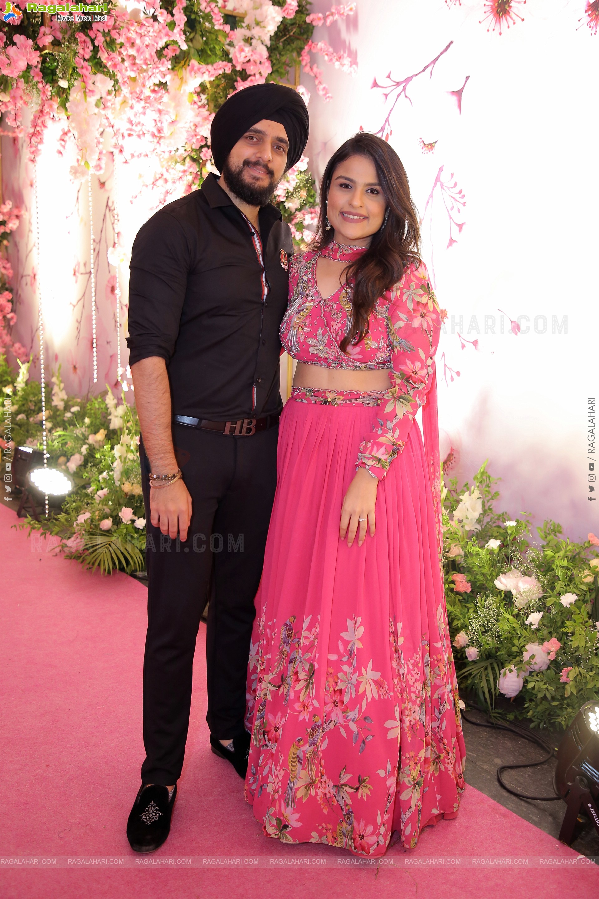 Celebs at Prateek & Hitha Engagement Ceremony at N Convention, Hyderabad