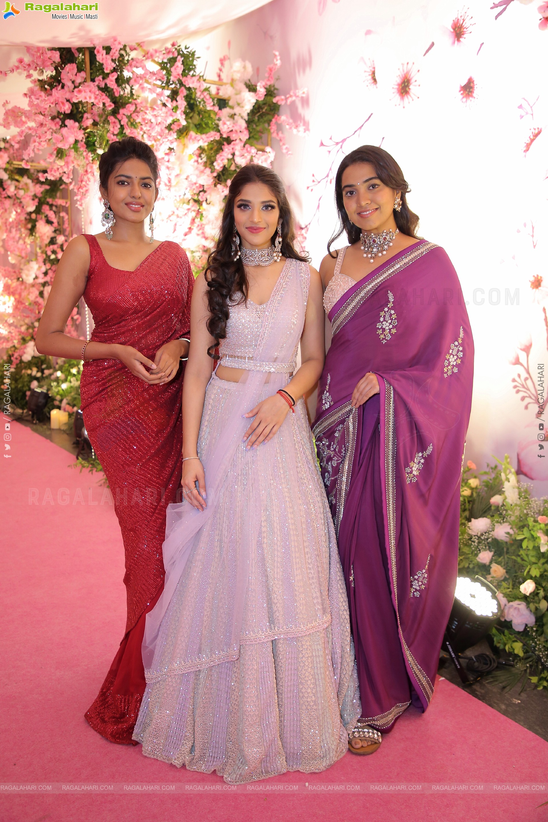 Celebs at Prateek & Hitha Engagement Ceremony at N Convention, Hyderabad