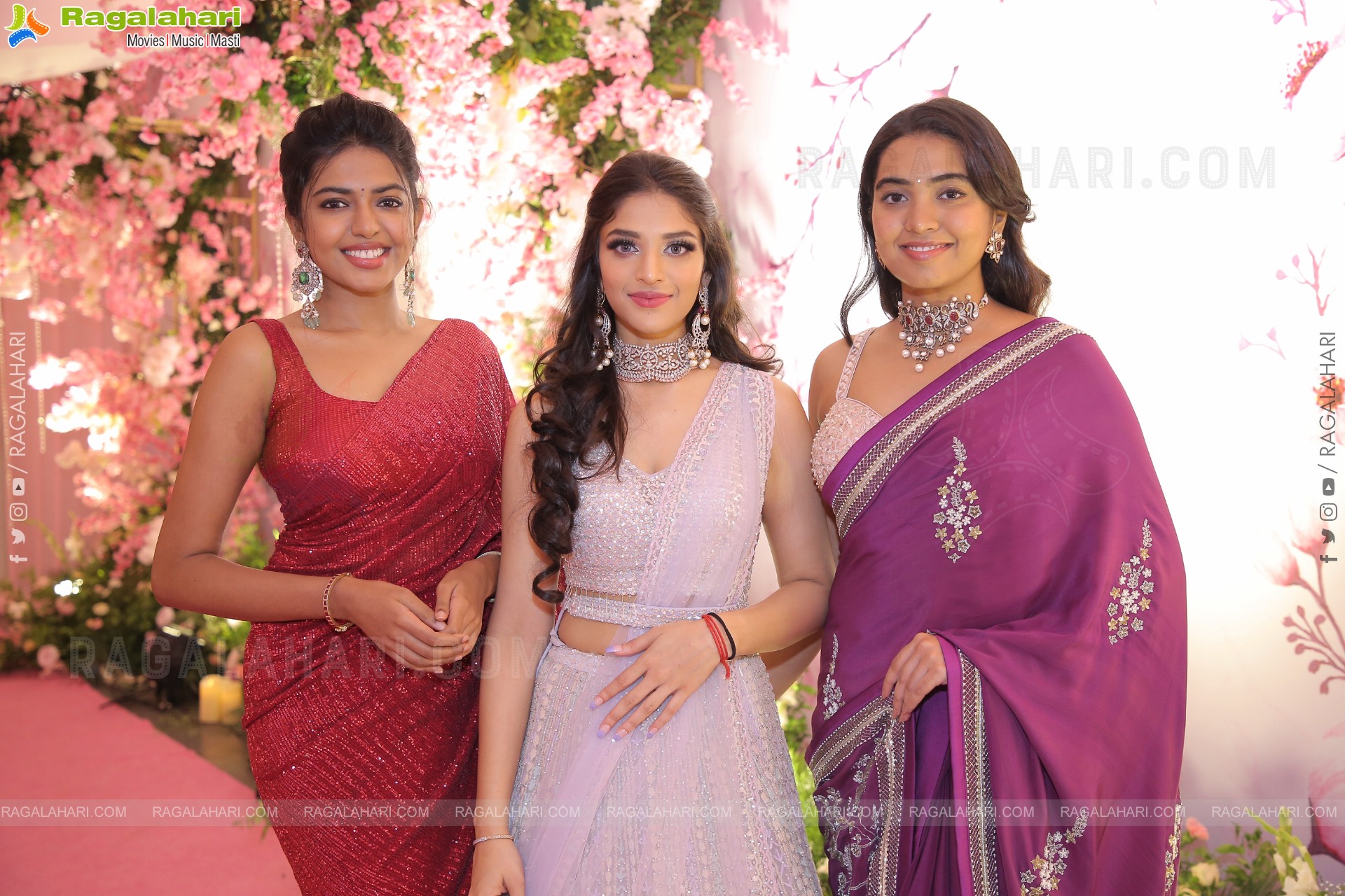 Celebs at Prateek & Hitha Engagement Ceremony at N Convention, Hyderabad