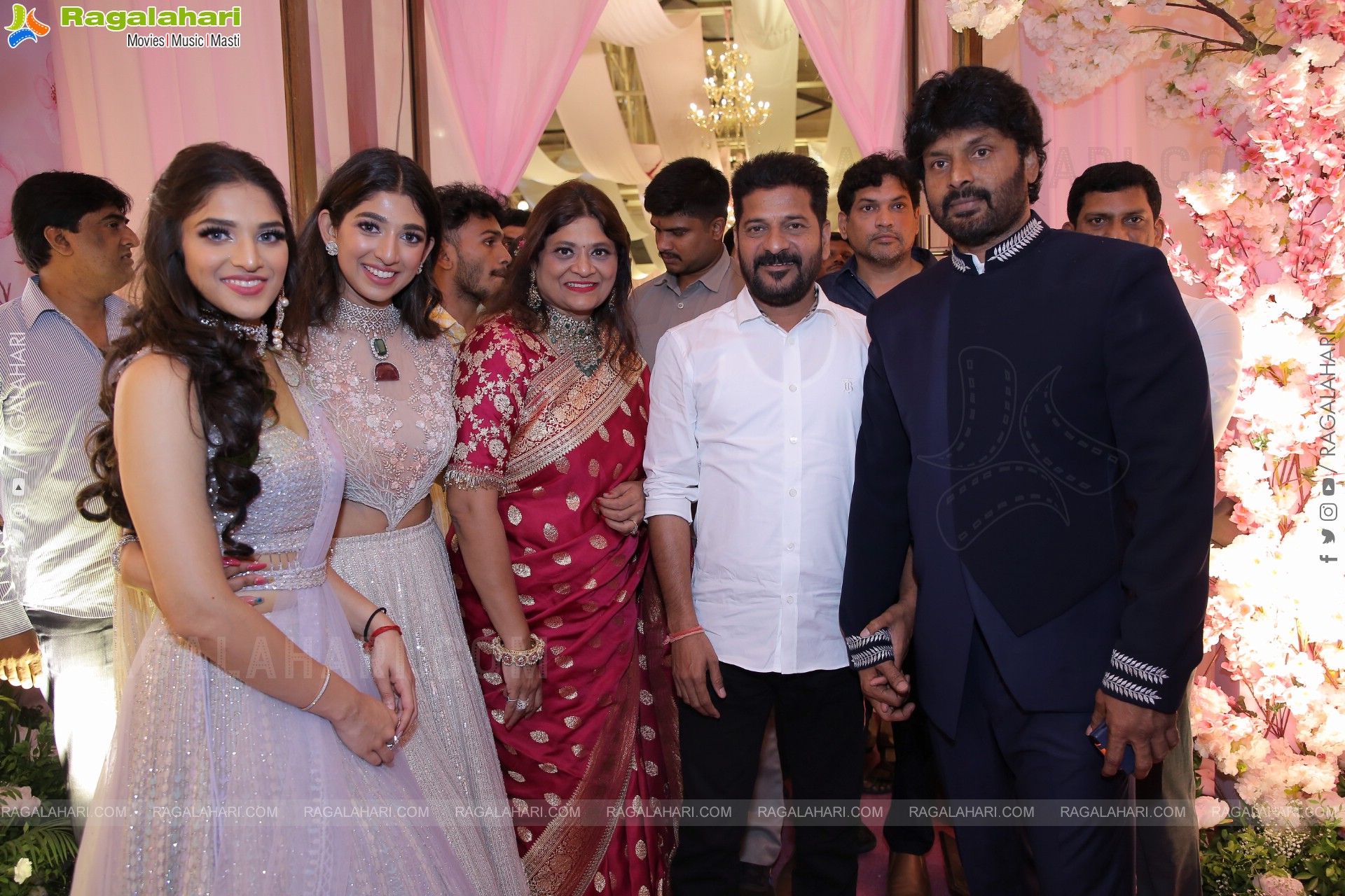 Celebs at Prateek & Hitha Engagement Ceremony at N Convention, Hyderabad