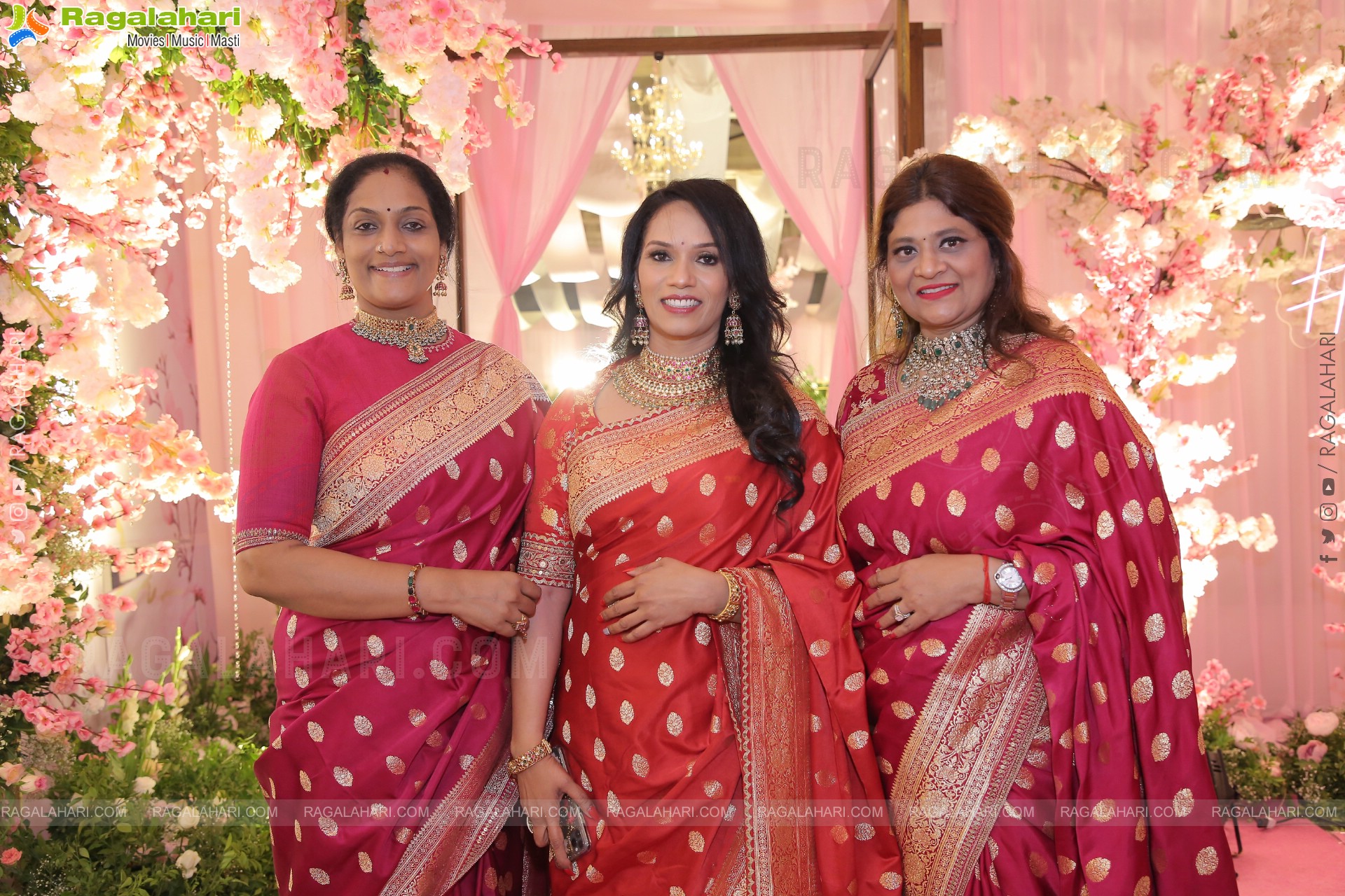 Celebs at Prateek & Hitha Engagement Ceremony at N Convention, Hyderabad