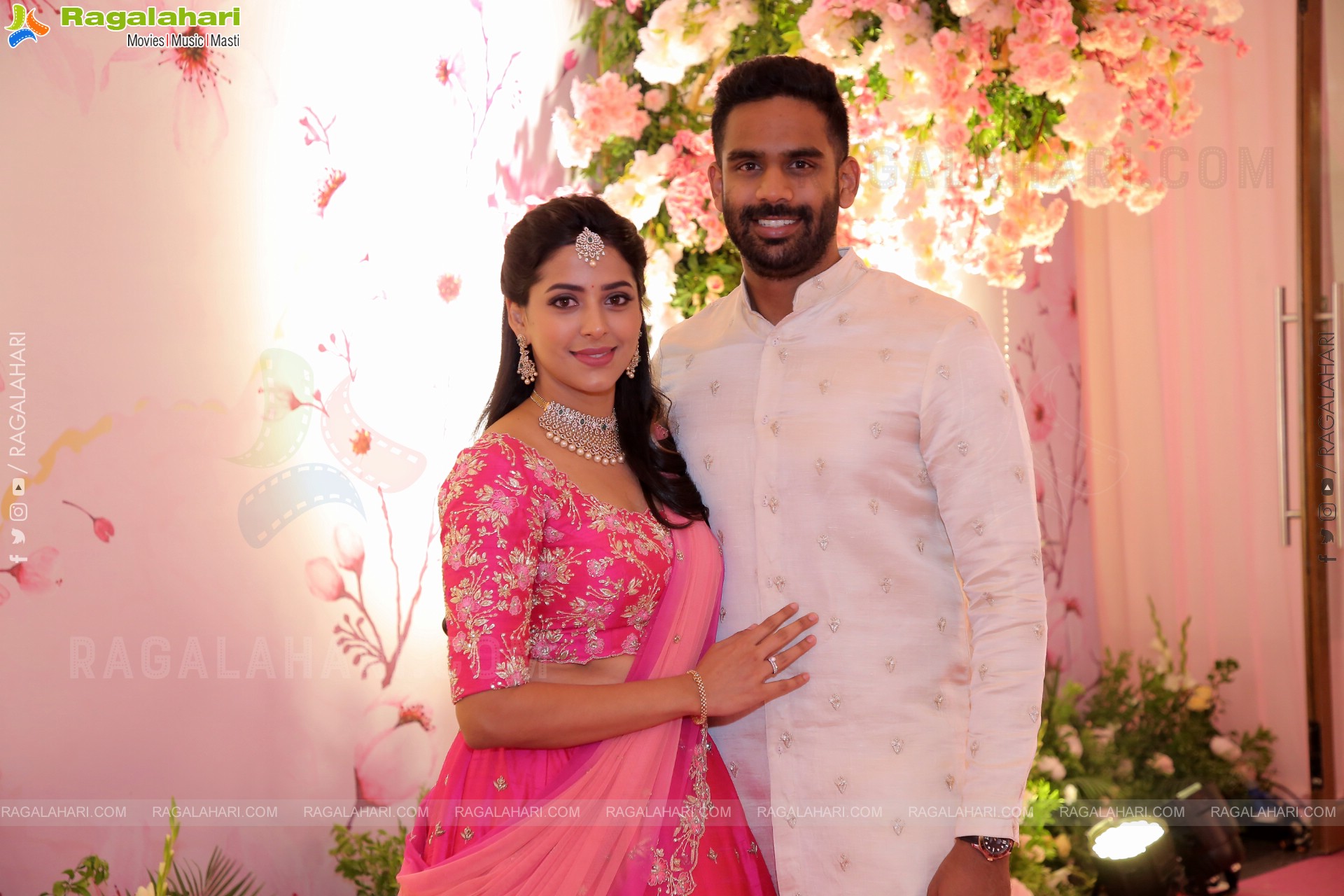 Celebs at Prateek & Hitha Engagement Ceremony at N Convention, Hyderabad