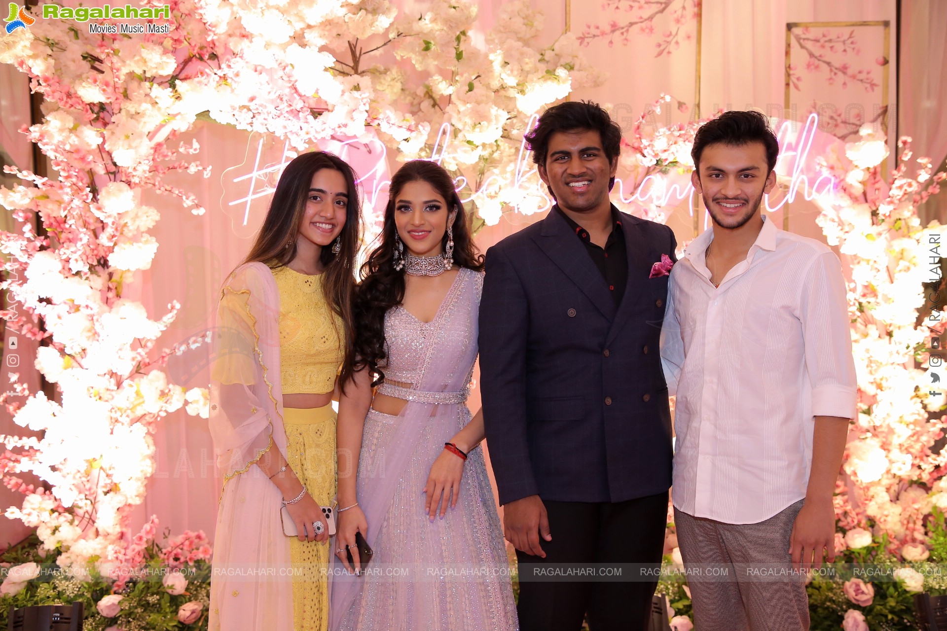 Celebs at Prateek & Hitha Engagement Ceremony at N Convention, Hyderabad