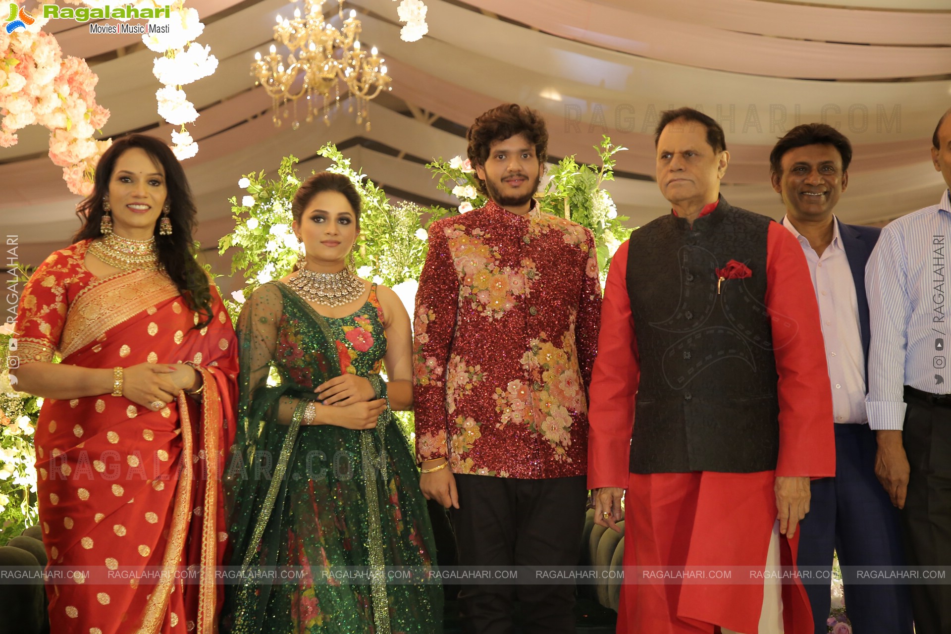 Celebs at Prateek & Hitha Engagement Ceremony at N Convention, Hyderabad