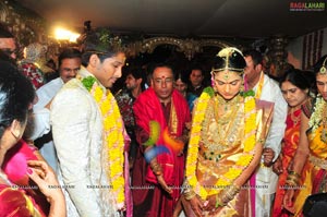 Allu Arjun Sneha Reddy Grand Wedding Photos