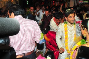 Allu Arjun Sneha Reddy Grand Wedding Photos