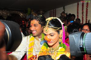 Allu Arjun Sneha Reddy Grand Wedding Photos