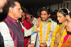 Allu Arjun Sneha Reddy Grand Wedding Photos