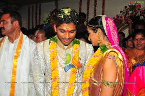 Allu Arjun Sneha Reddy Grand Wedding Photos