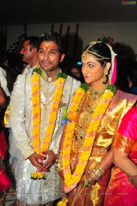 Allu Arjun Sneha Reddy Grand Wedding Photos