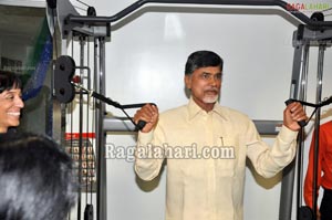 Chandrababu Naidu Launches Dinaz's Fitness Studio at Somajiguda