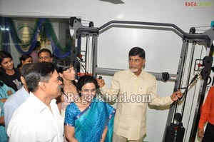 Chandrababu Naidu Launches Dinaz's Fitness Studio at Somajiguda