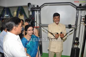 Chandrababu Naidu Launches Dinaz's Fitness Studio at Somajiguda