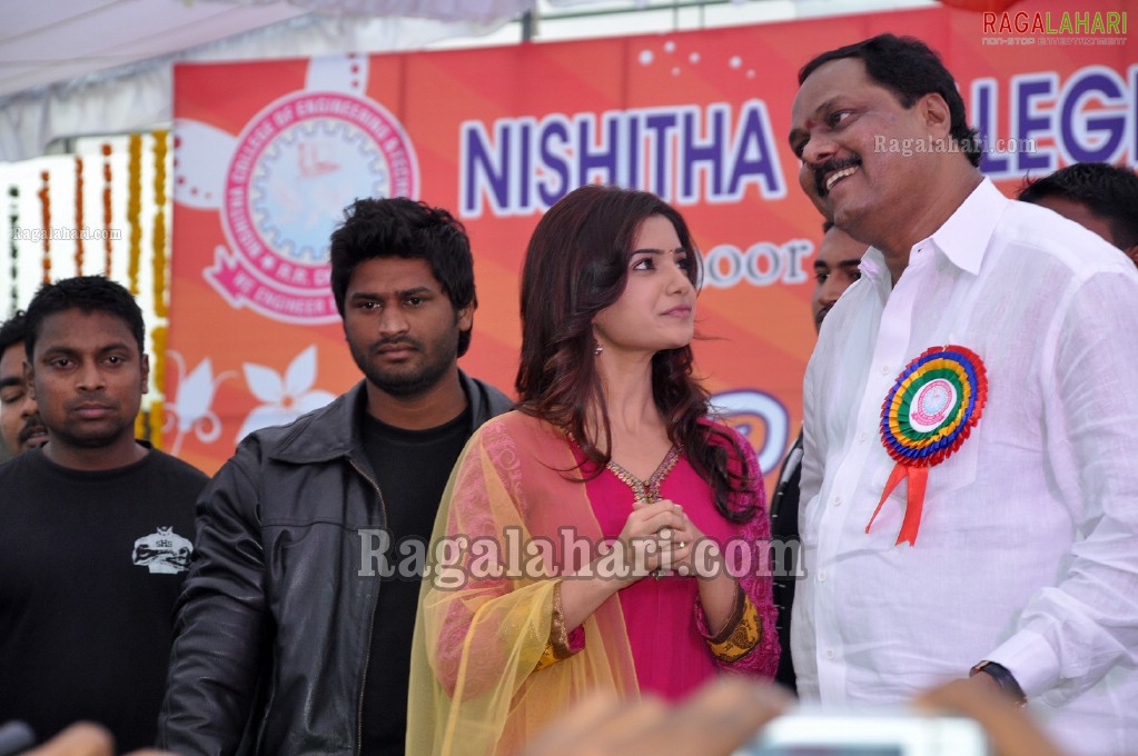 Samantha at Nishita College of Engineering Annual Day 2011