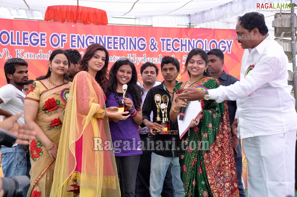 Samantha at Nishita College of Engineering Annual Day 2011