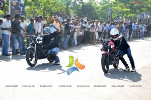 TVS Apache Pro Performance at Necklace Road, Hyderabad