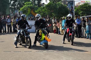 TVS Apache Pro Performance at Necklace Road, Hyderabad