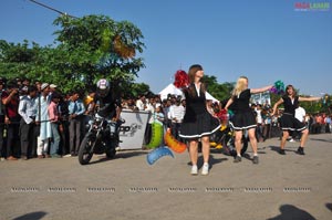 TVS Apache Pro Performance at Necklace Road, Hyderabad