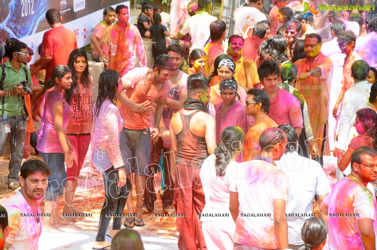 Big Fat Holi Bash 2012 at Taj Banjara