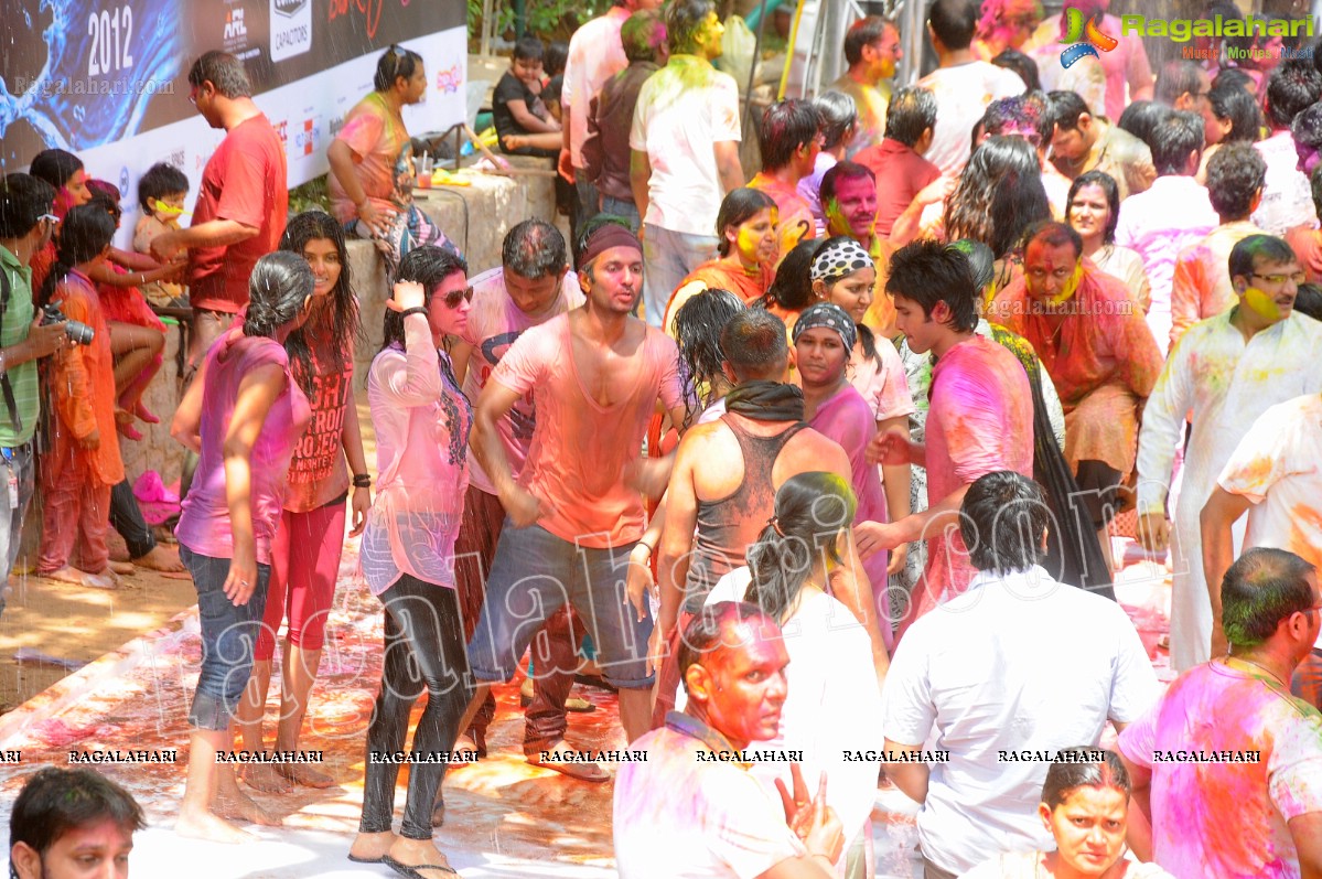 Big Fat Holi Bash 2012 at Taj Banjara