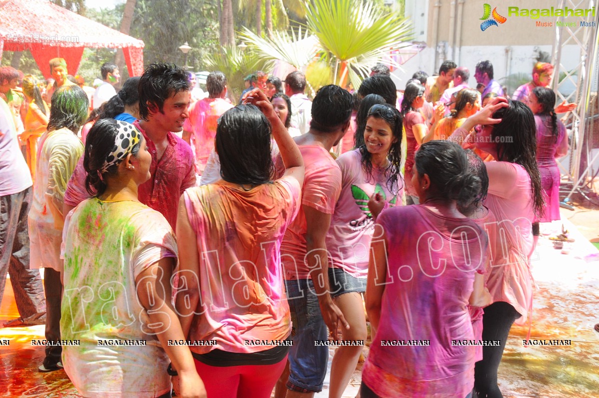 Big Fat Holi Bash 2012 at Taj Banjara