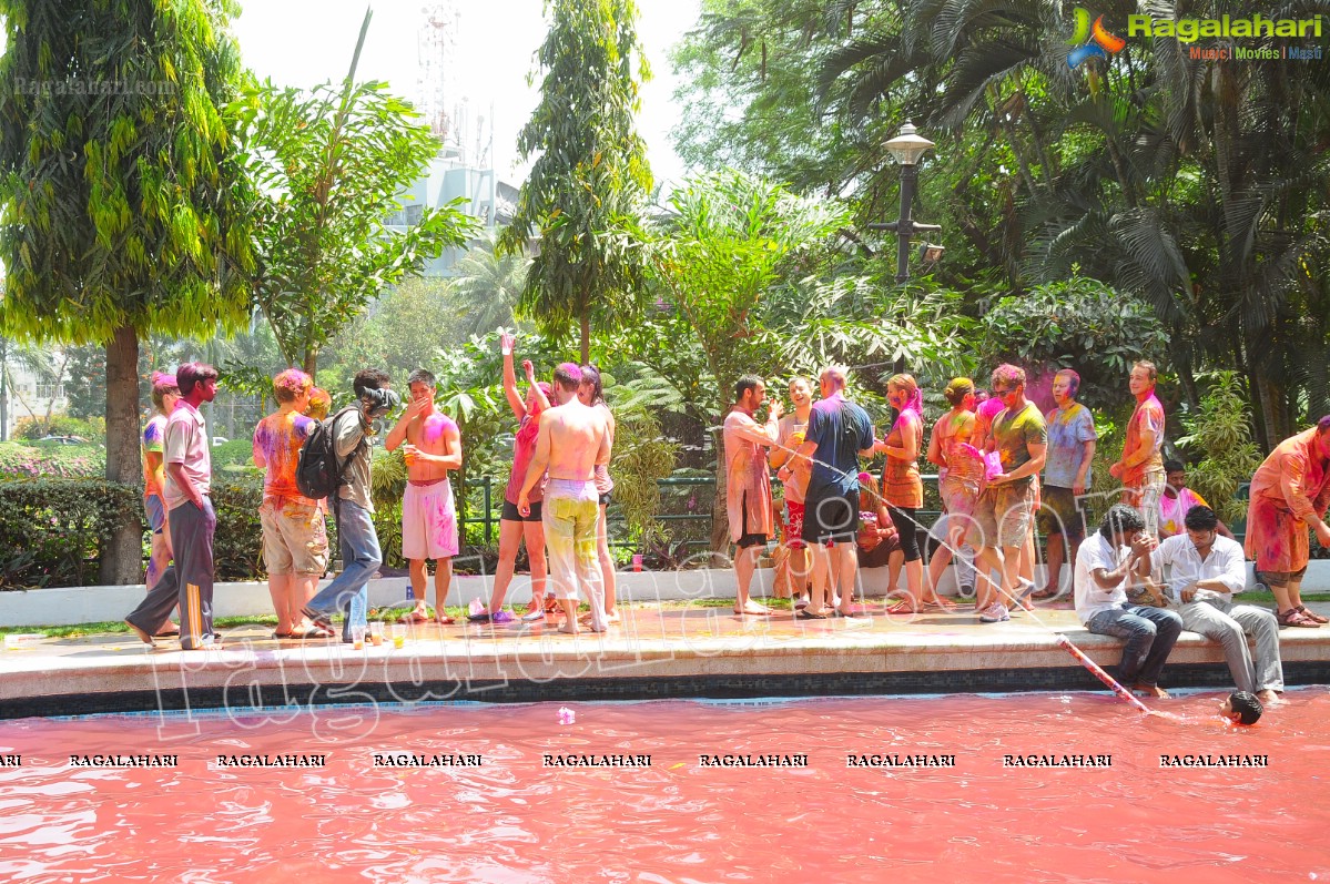 Big Fat Holi Bash 2012 at Taj Banjara