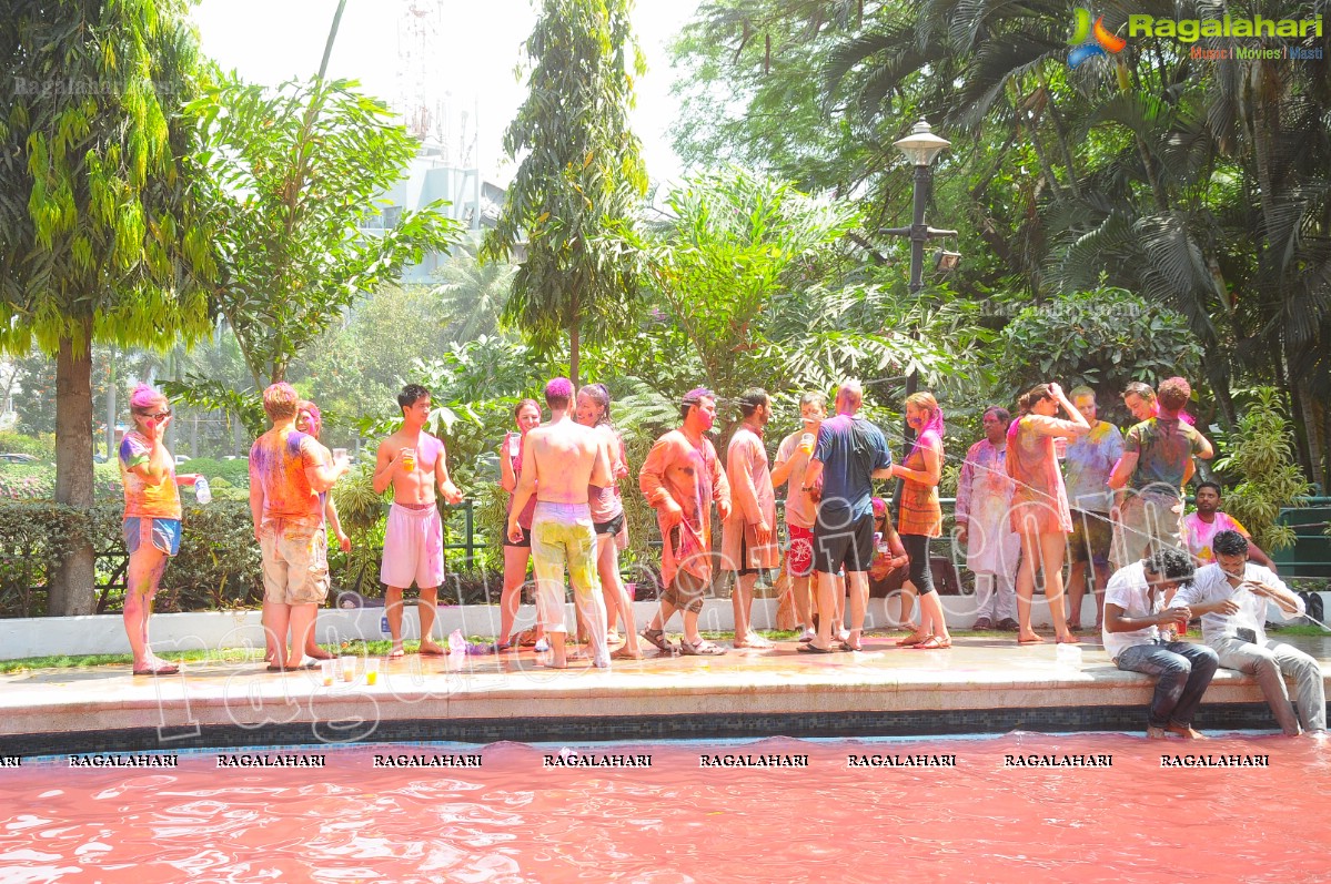 Big Fat Holi Bash 2012 at Taj Banjara