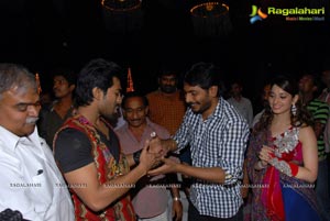 Ram Charan Birthday Celebrations on Racha Sets