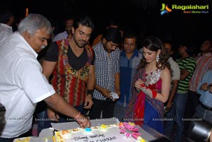 Ram Charan Birthday Celebrations on Racha Sets