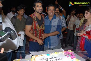 Ram Charan Birthday Celebrations on Racha Sets