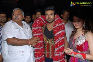 Ram Charan Birthday Celebrations on Racha Sets