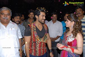 Ram Charan Birthday Celebrations on Racha Sets