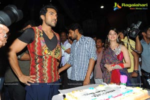 Ram Charan Birthday Celebrations on Racha Sets