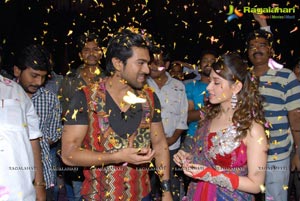 Ram Charan Birthday Celebrations on Racha Sets