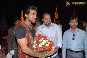 Ram Charan Birthday Celebrations on Racha Sets