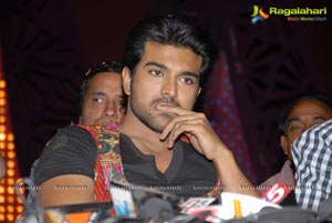 Ram Charan Birthday Celebrations on Racha Sets