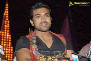 Ram Charan Birthday Celebrations on Racha Sets